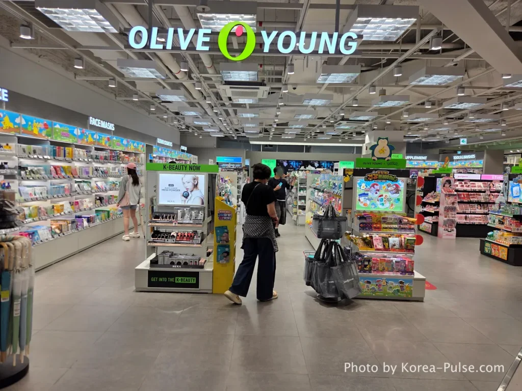 Olive Young store at B2 level DUNDUN Dongdaemun