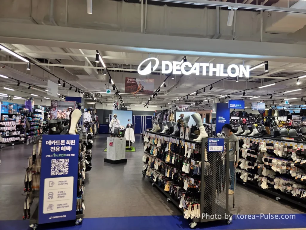 ABC-Mart Grand Stage premium sneaker store and Decathlon sports equipment store on 4th floor DUNDUN Dongdaemun