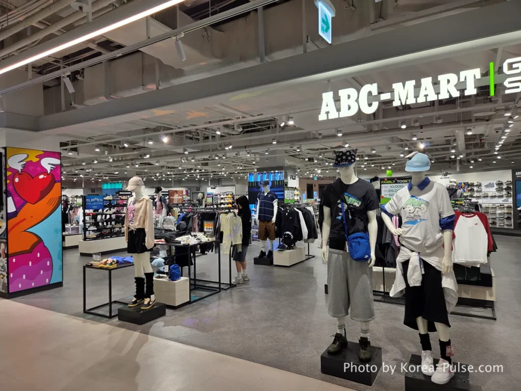 ABC-Mart Grand Stage premium sneaker store and Decathlon sports equipment store on 4th floor DUNDUN Dongdaemun