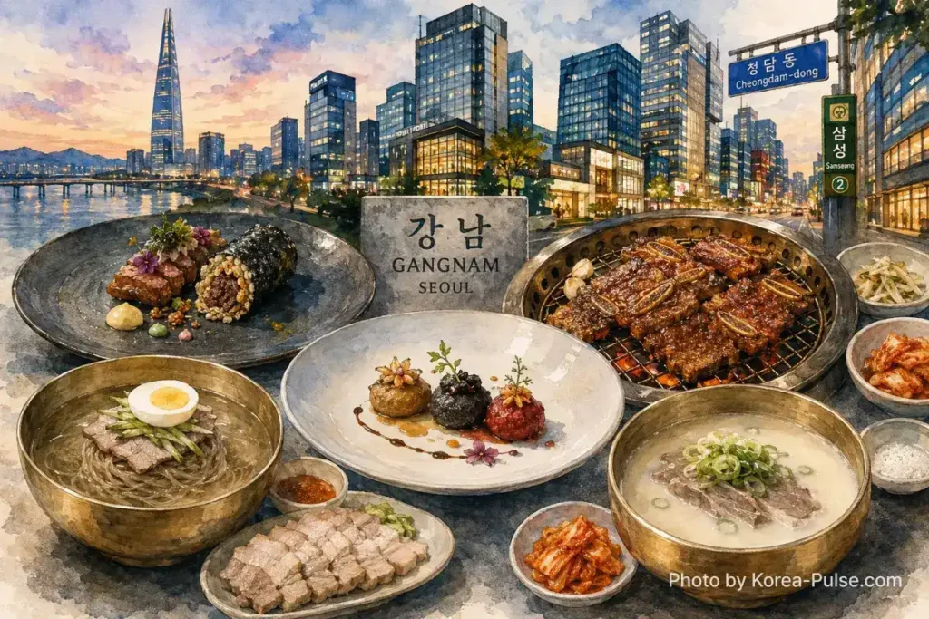 Gangnam Premium Korean Restaurants: 5 Fine Dining Spots Worth Every Won 1 Gangnam premium Korean restaurants guide — Seoul fine dining from Michelin-starred Jungsik and Mingles to traditional Samwon Garden galbi