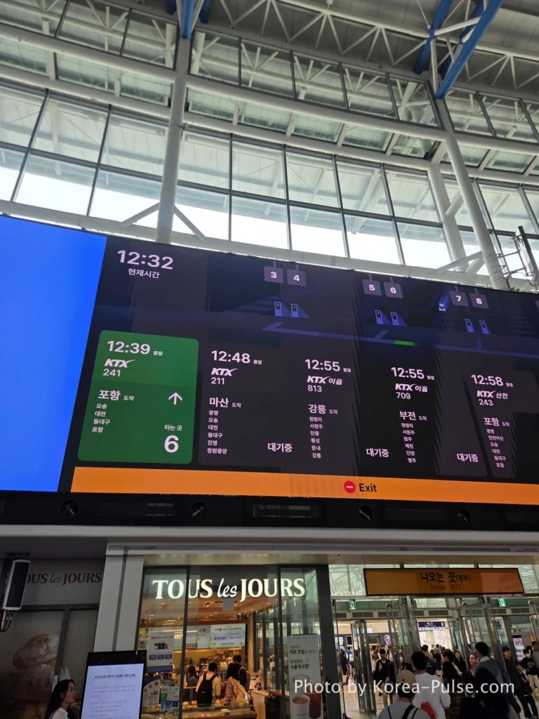 Seoul Station massive digital LED screens showing Korea's technological pulse
