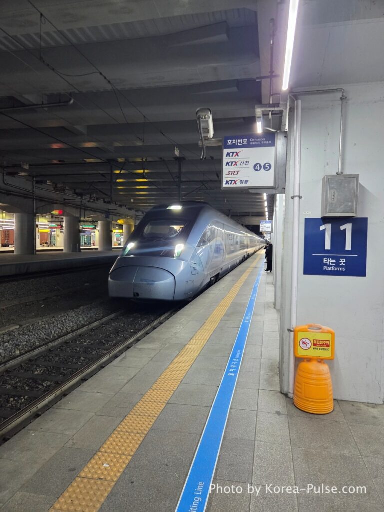 KTX Korea: A 600km Day Trip That Turned Distance into Family Time 7 Platform 11. The train waits for no one — but it's always on time.