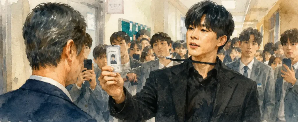 Teach You a Lesson Netflix : Korea's Most Satisfying Binge of 2026 2 Kim Mu-yeol as Na Hwa-jin ERPB inspector in Teach You a Lesson Netflix 2026 intense action scene