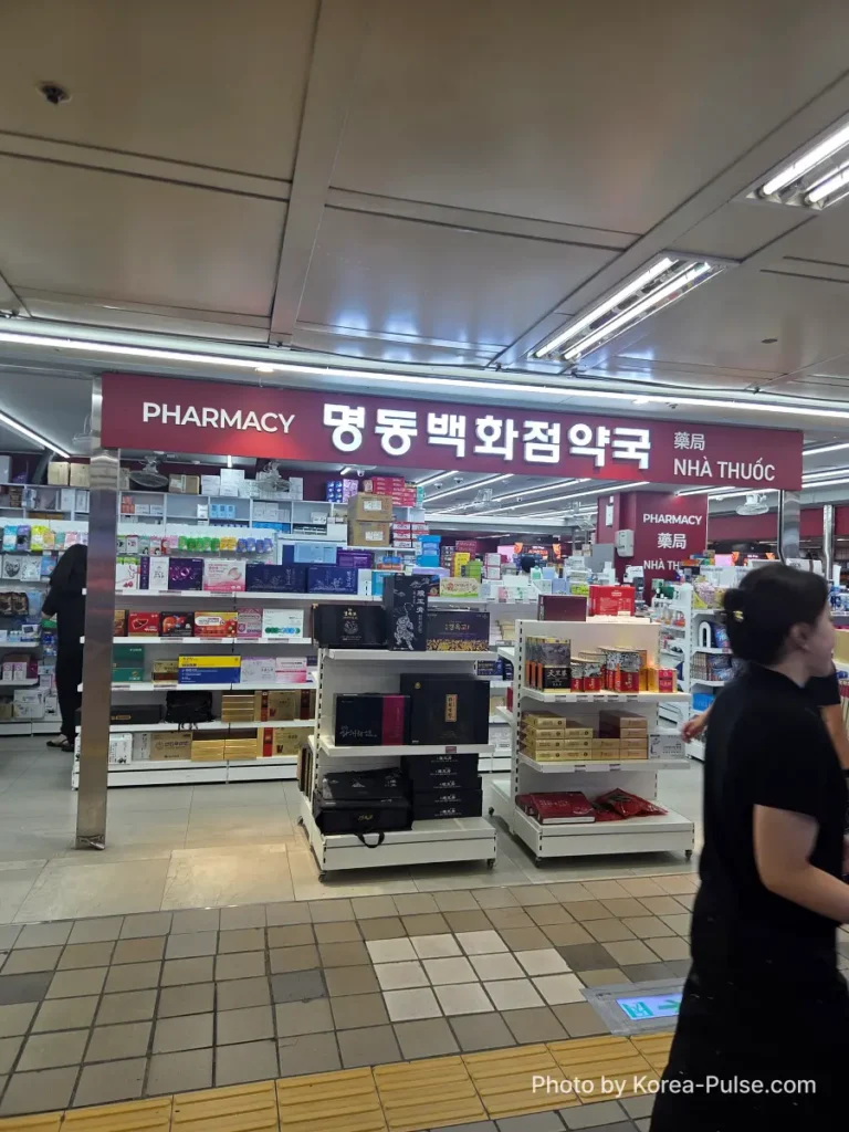 Google Maps in Korea: The 19-Year Wait Is Almost Over ― What to Install Before You Land 20 Euljiro underground shopping arcade pharmacy near Euljiro 1-ga Station connecting to Lotte Department Store